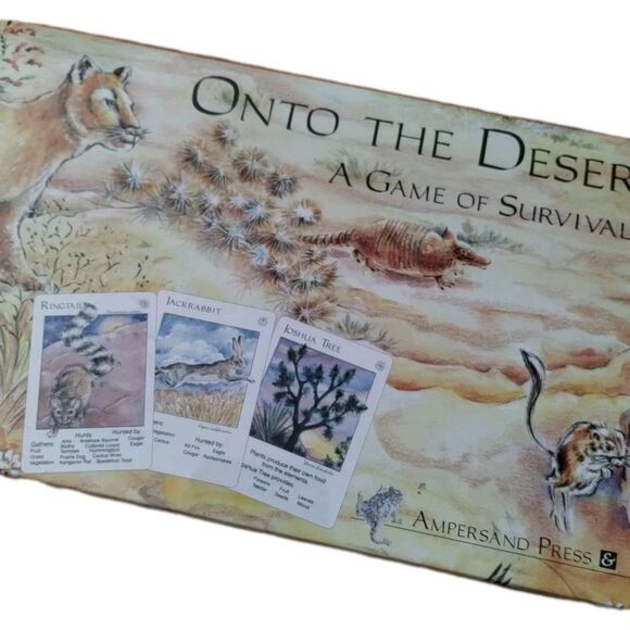 Onto The Desert A Game of Survival Animals Ampersand Press Complete Multi Player - Picture 5 of 6